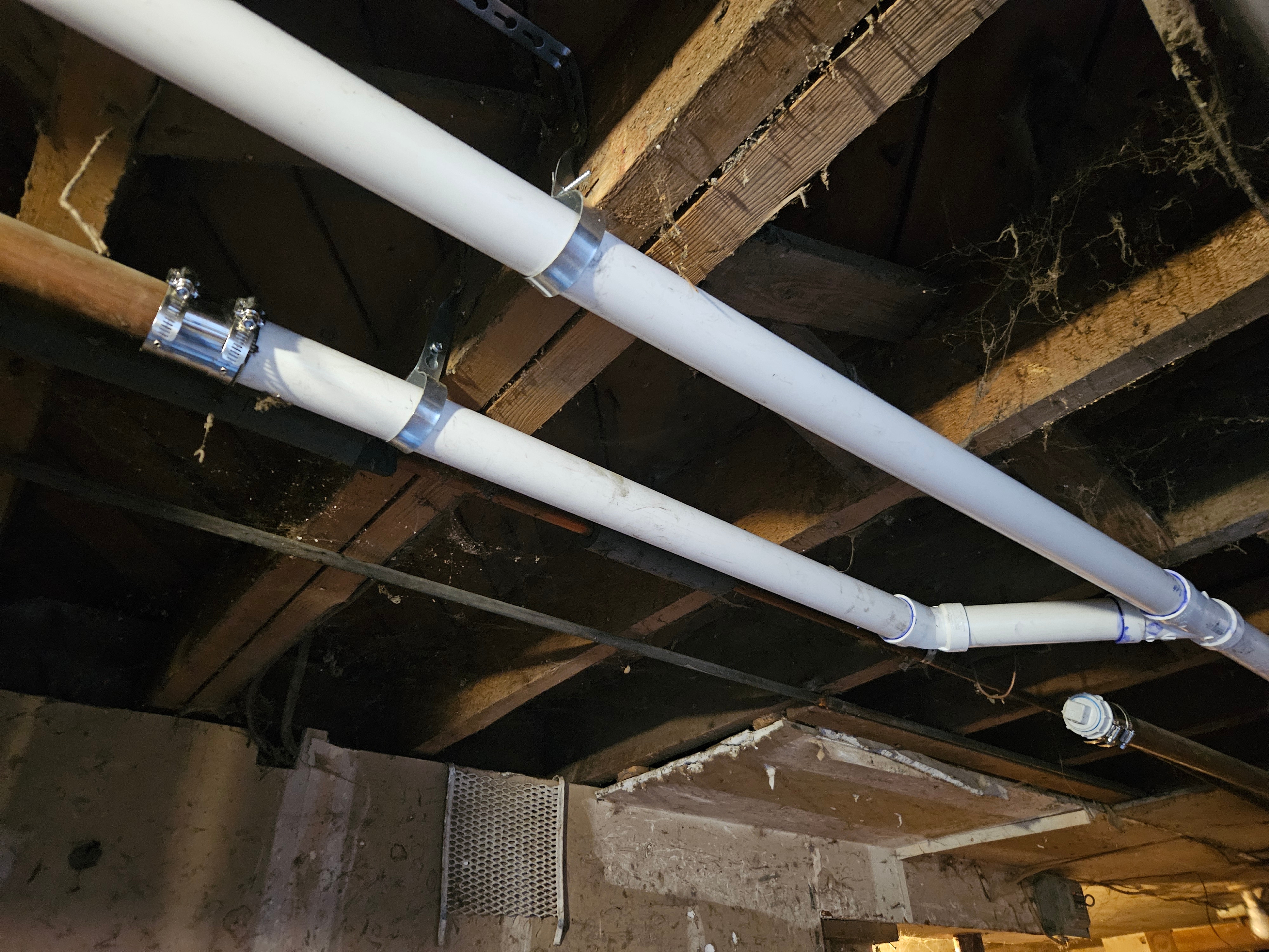 Transition from Copper to PVC
